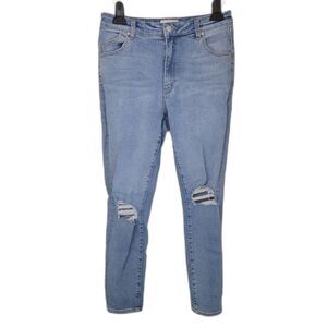 Rollas Westcoast Ankle Mid Rise Skinny Jeans Ocean Worn Jeans